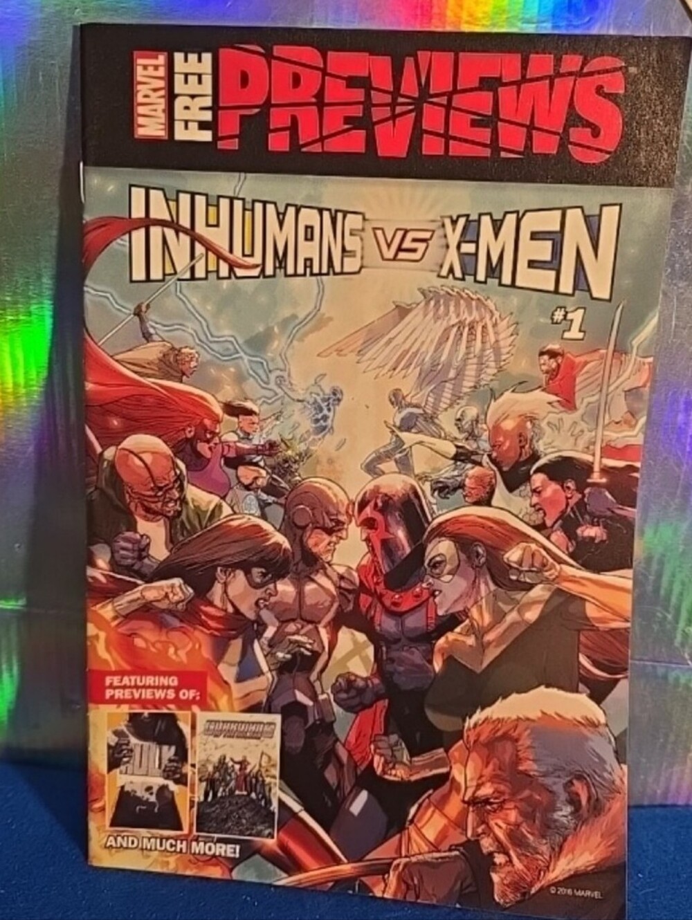 061526 Inhuman Vs. X Men Free Previews Marvel Comics NM black shelf 6